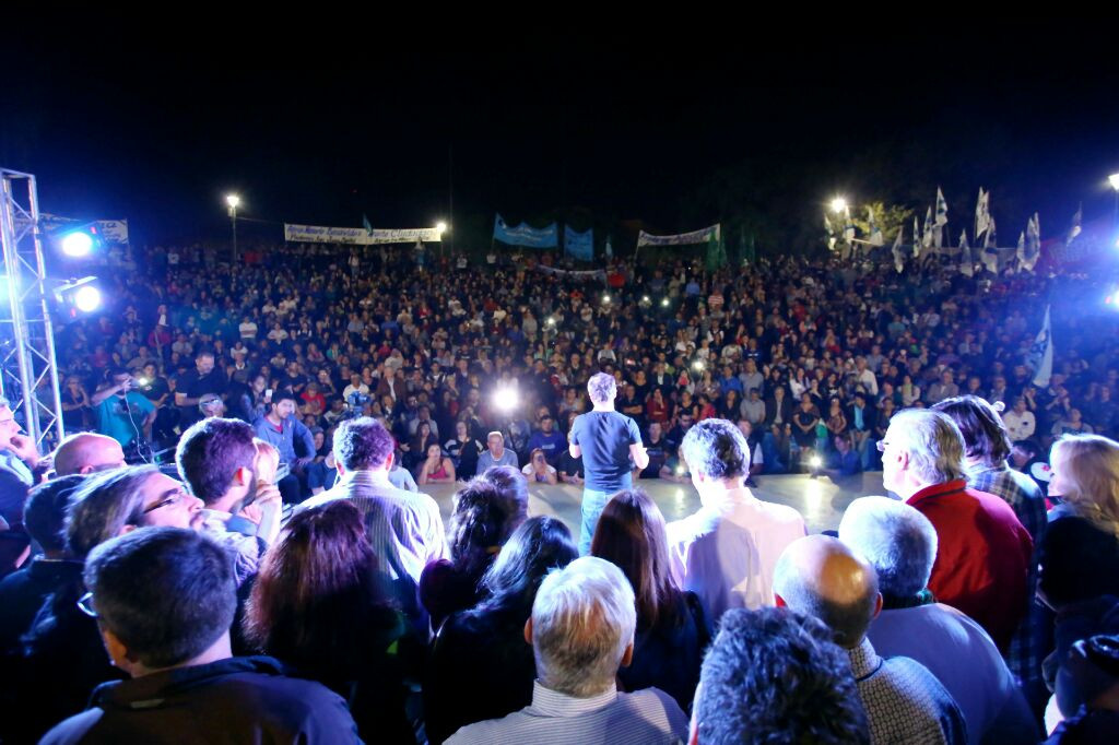 Kicillof en San Juan: "La Unidad se define con los trabajadores en la calle"