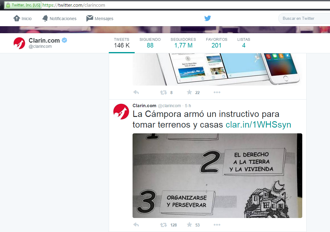 Comunicado: Clarí­n miente (una vez más)