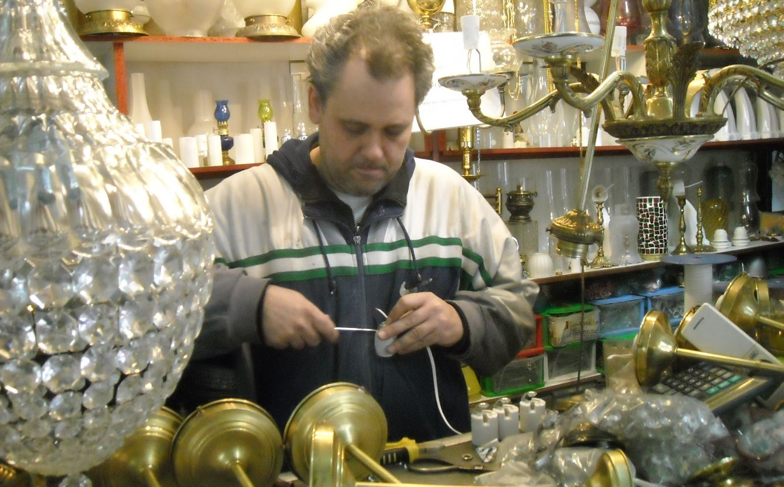 Norberto, el de la fábrica de lámparas