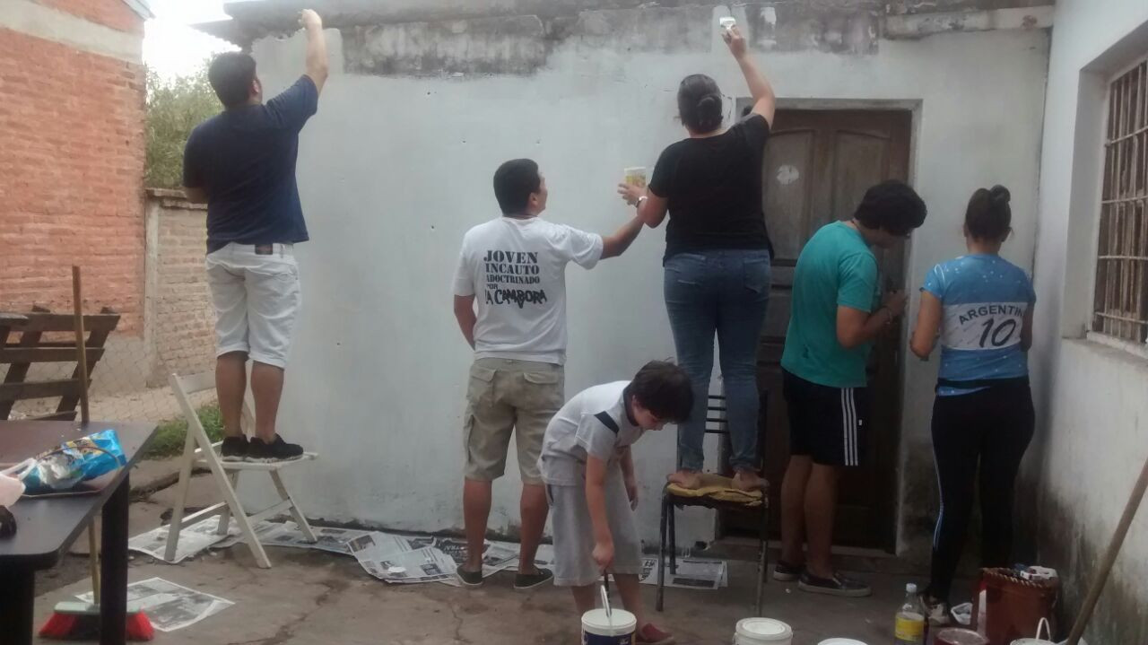 Pintada en el barrio correntino Molina Punta