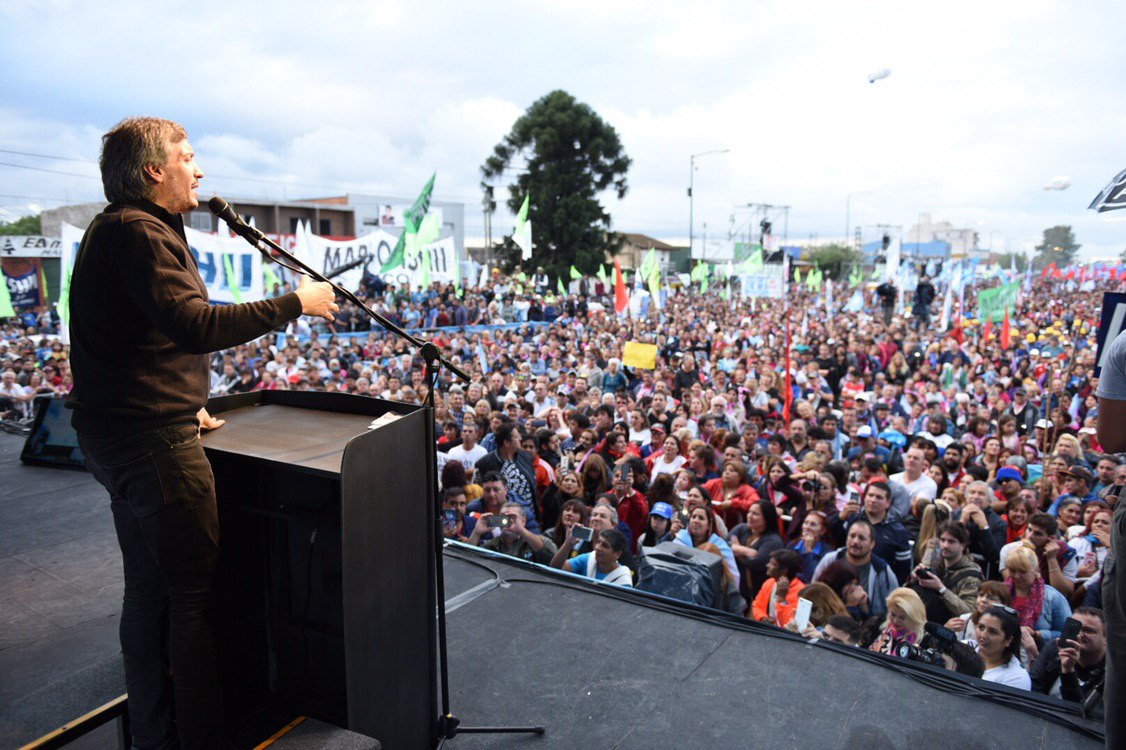 Máximo: “Nos apretaron estos 3 años y medio para que traicionáramos y no lo hicimos. Seguimos siempre defendiendo los intereses de las mayorí­asˮ