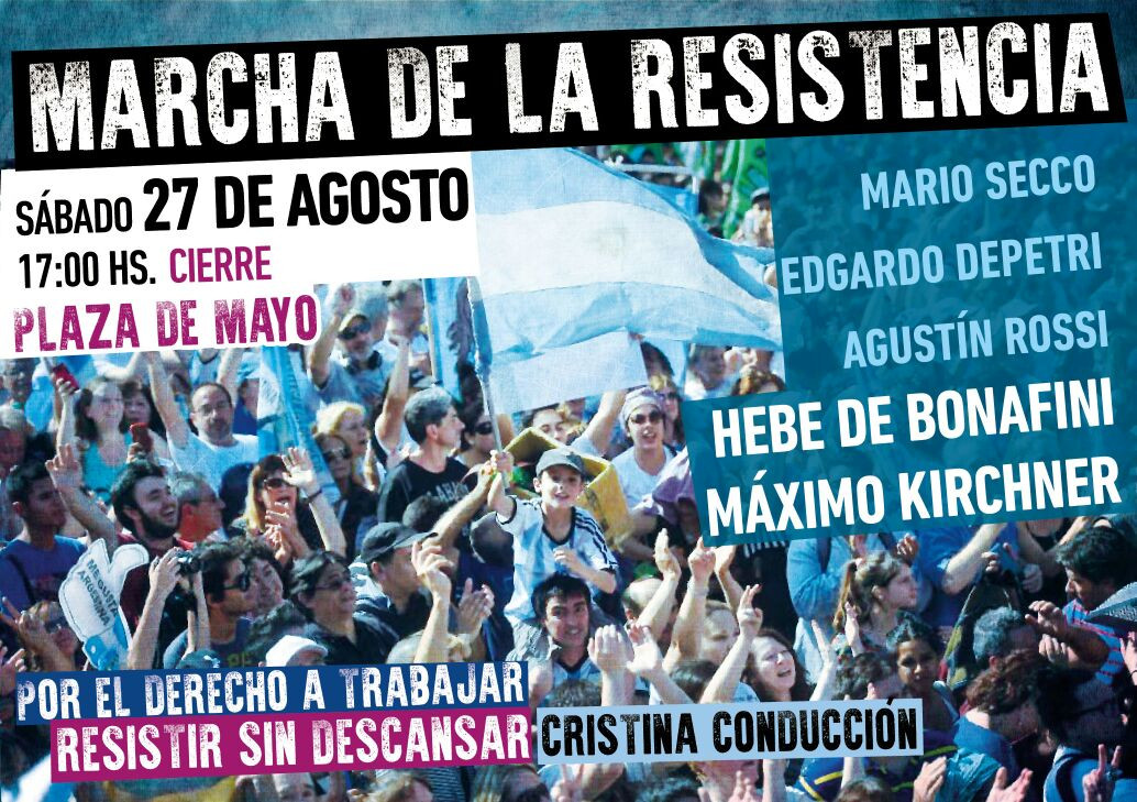 VUELVE LA MARCHA DE LA RESISTENCIA