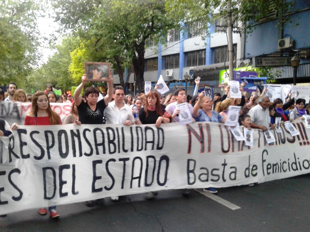 Mendoza gritó Ni Una Menos