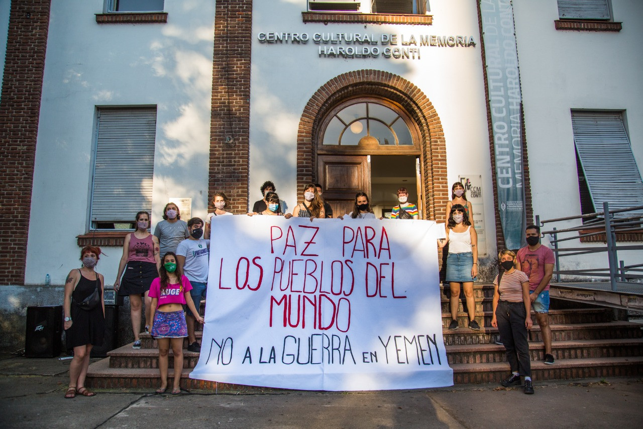 Paz para los pueblos del mundo-No a la guerra en Yemen