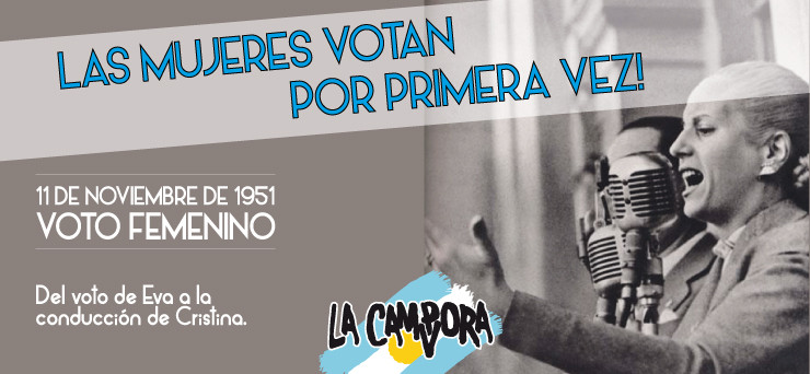 Del voto de Eva a la conducción de Cristina