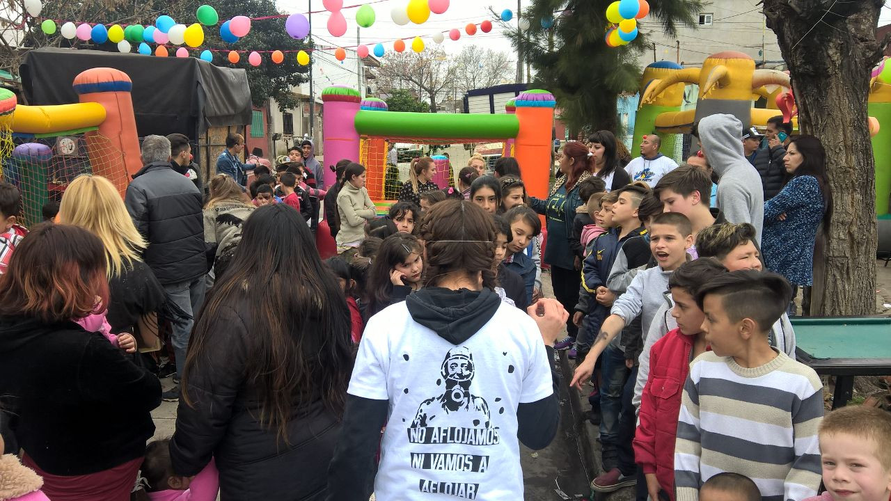 Festejo del dí­a del niño en el Barrio de Billinghurst
