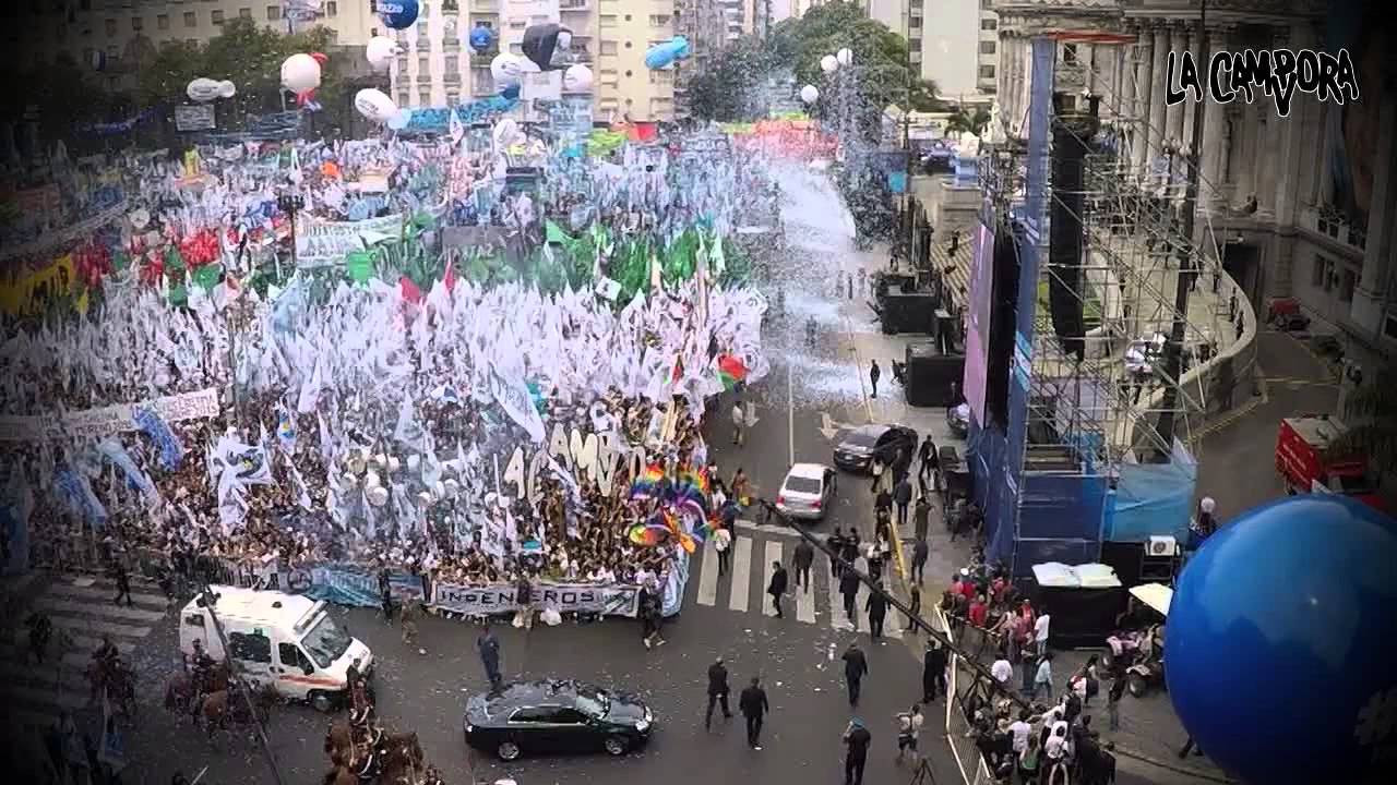 La Cámpora junto a Cristina en el inicio de sesiones ordinarias del Congreso