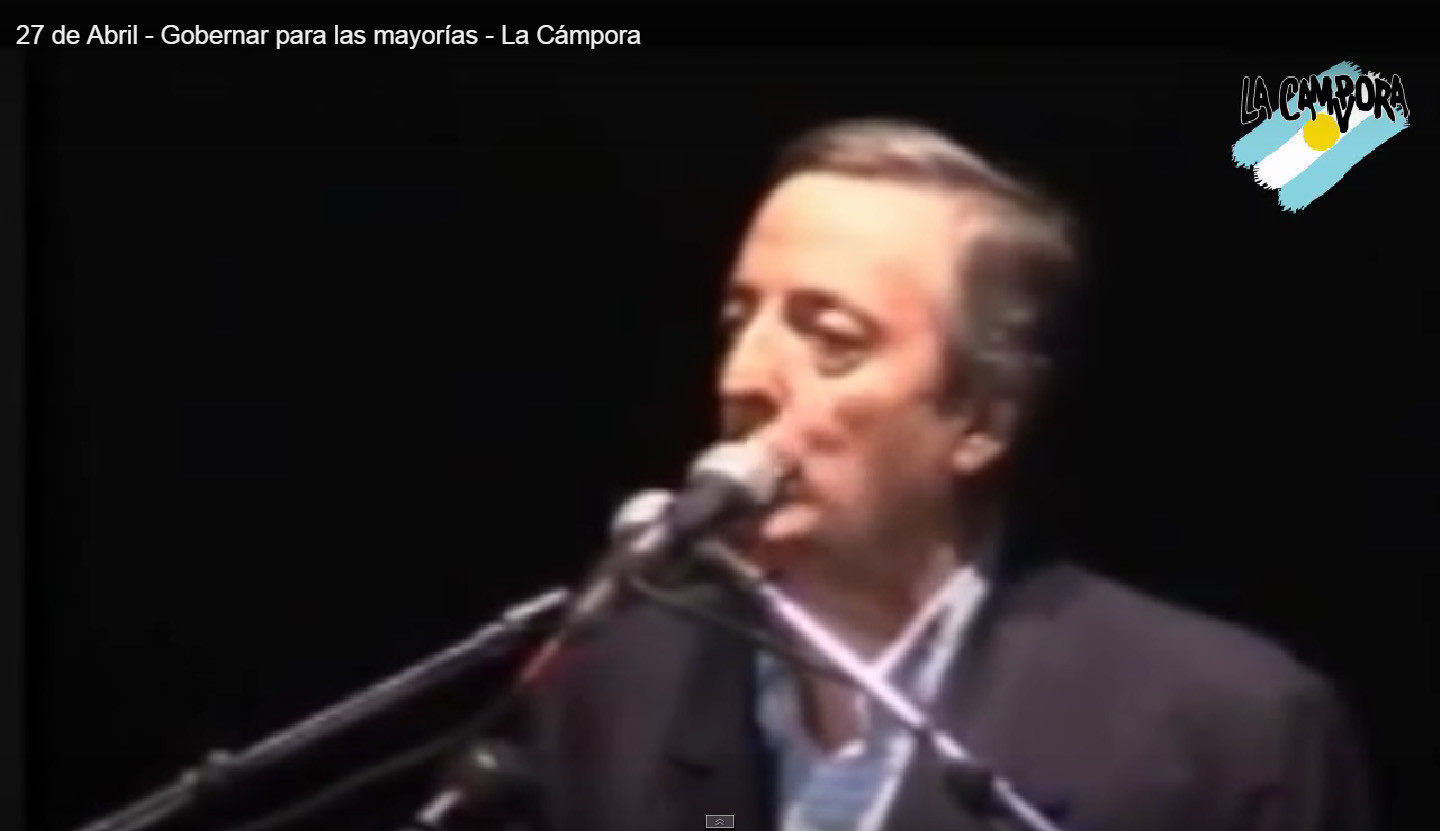 27 de Abril - Gobernar para las mayorí­as