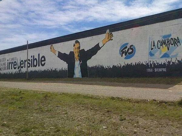 Mural homenaje en Rí­o Gallegos