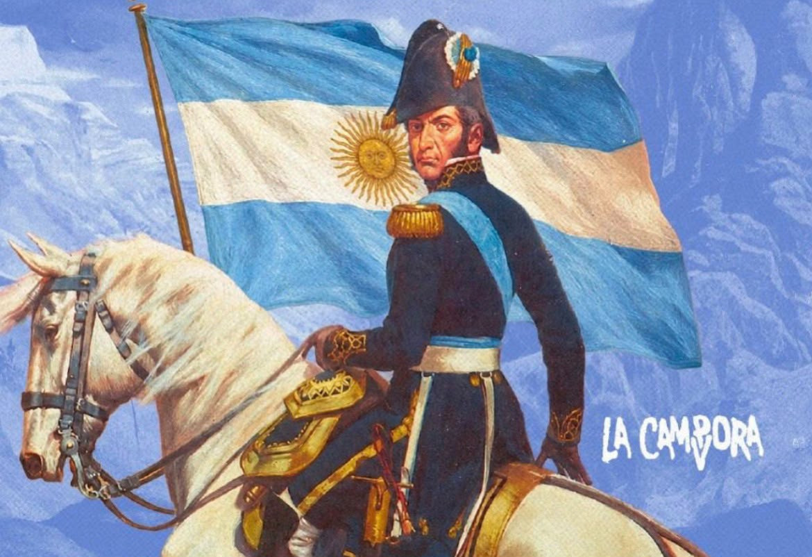 La tierra, el agua y las Malvinas son Argentinas: San Martín, también
