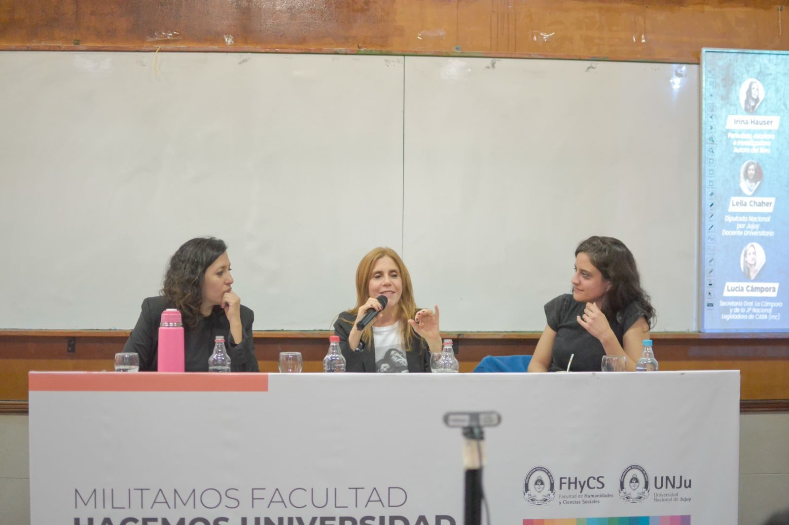 Irina Hauser, Lucía Cámpora y Leila Chaher presentaron el libro “Muerta o Presa”
