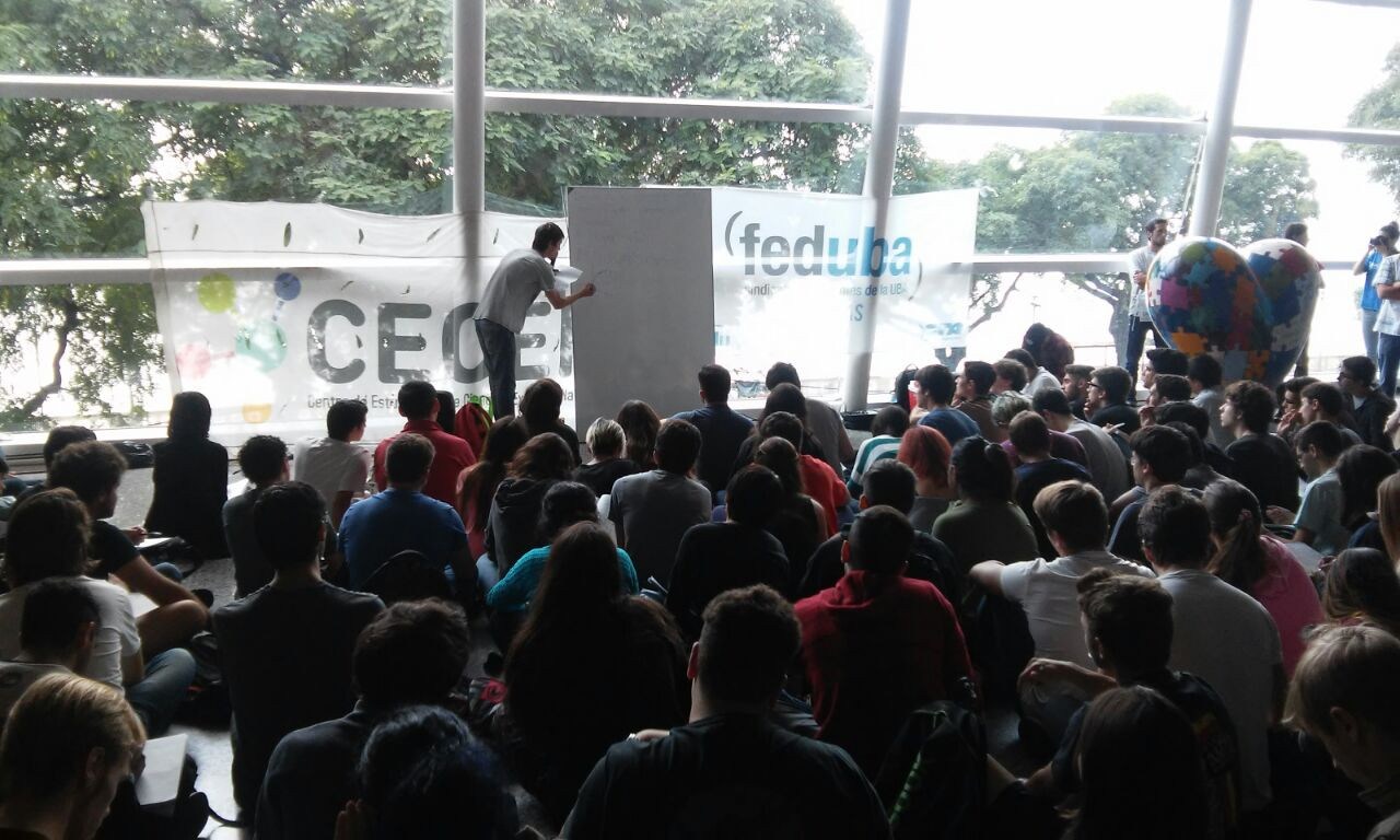 Clase pública en Aeroparque