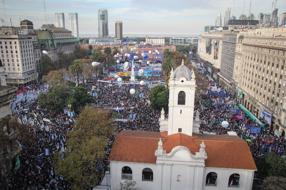 La Plaza histórica del Pueblo: “Hemos construido otra vez la Patriaˮ